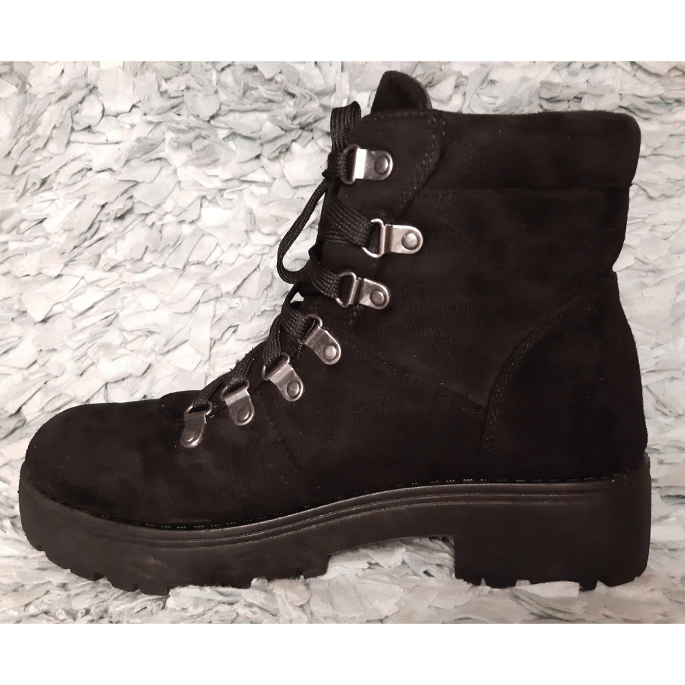 Chunky Black Combat Boots